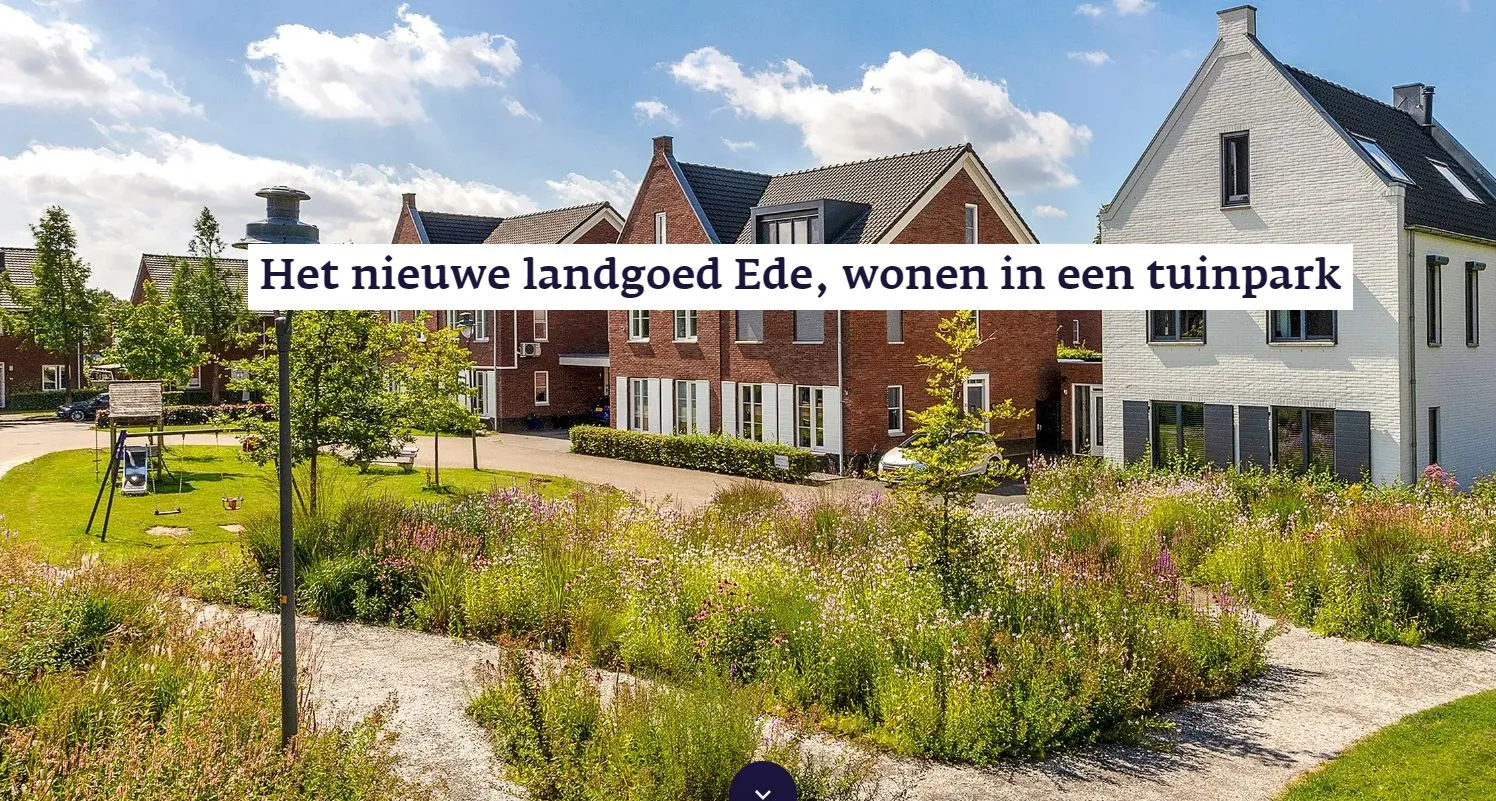 het nieuwe landgoed ede wonen in een tuinpark provincie gelderland