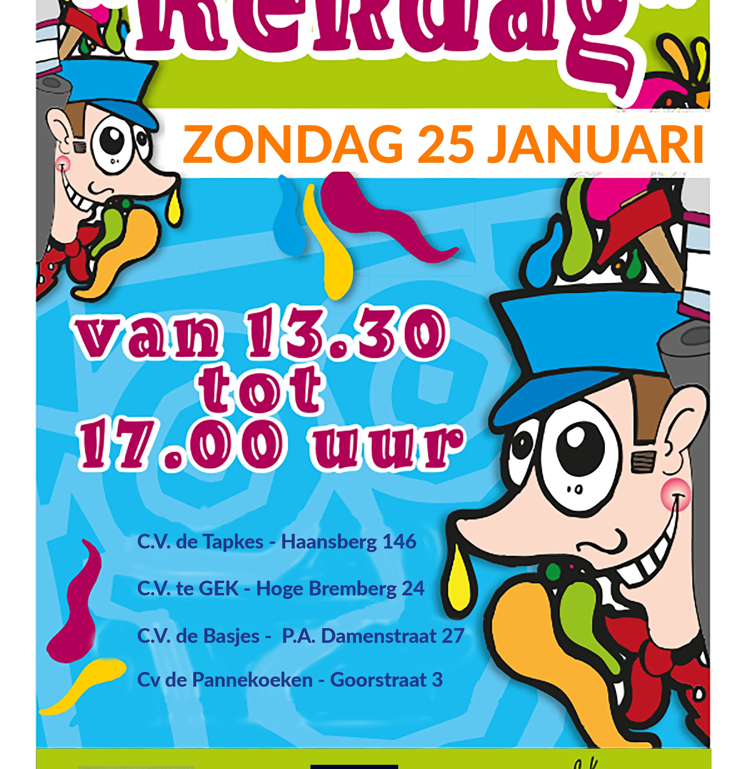 Kekdag carnaval 2026