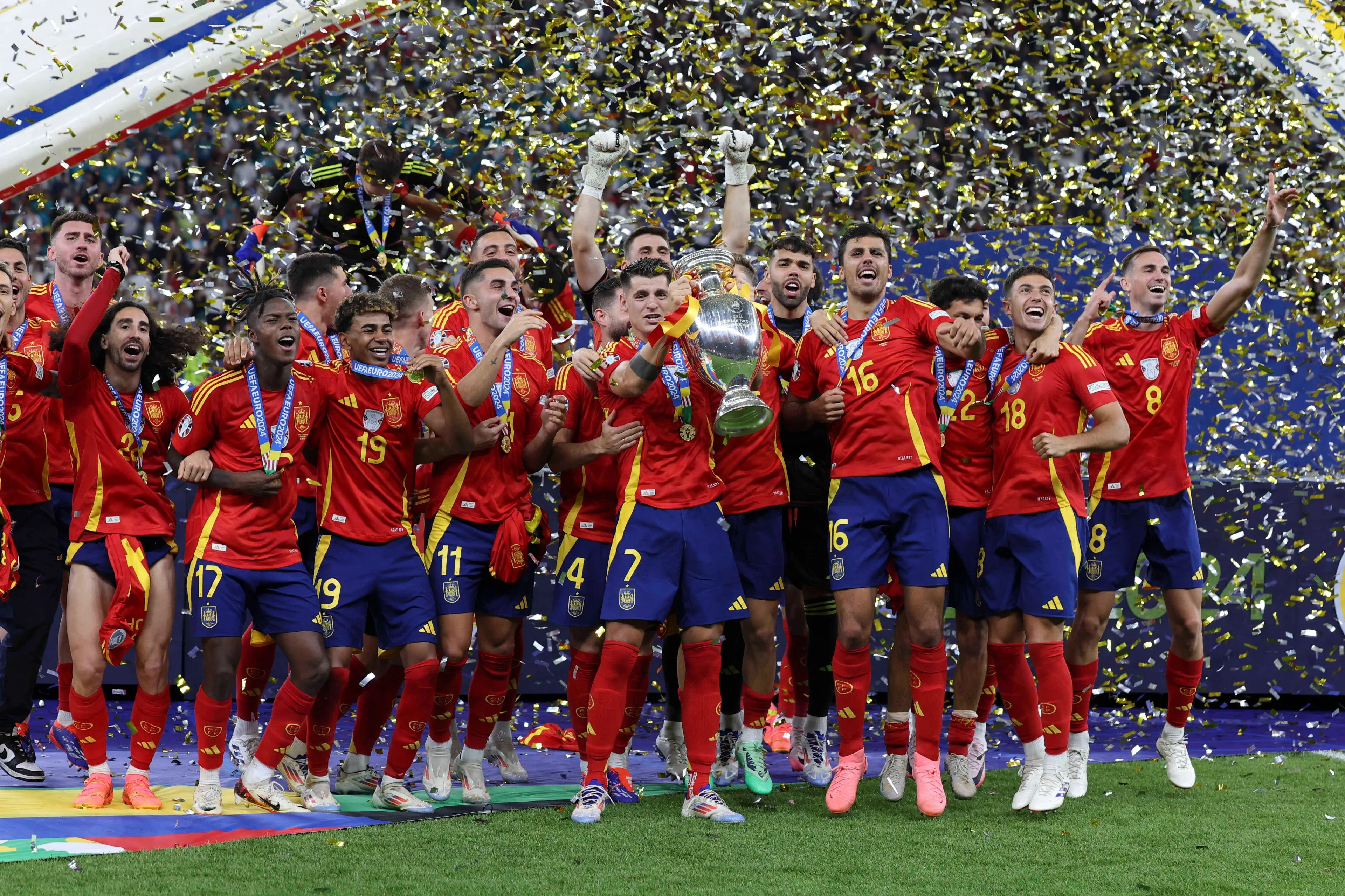 Spanje ambitieus na EK-winst: 'Nu moeten we de wereldtitel veroveren'