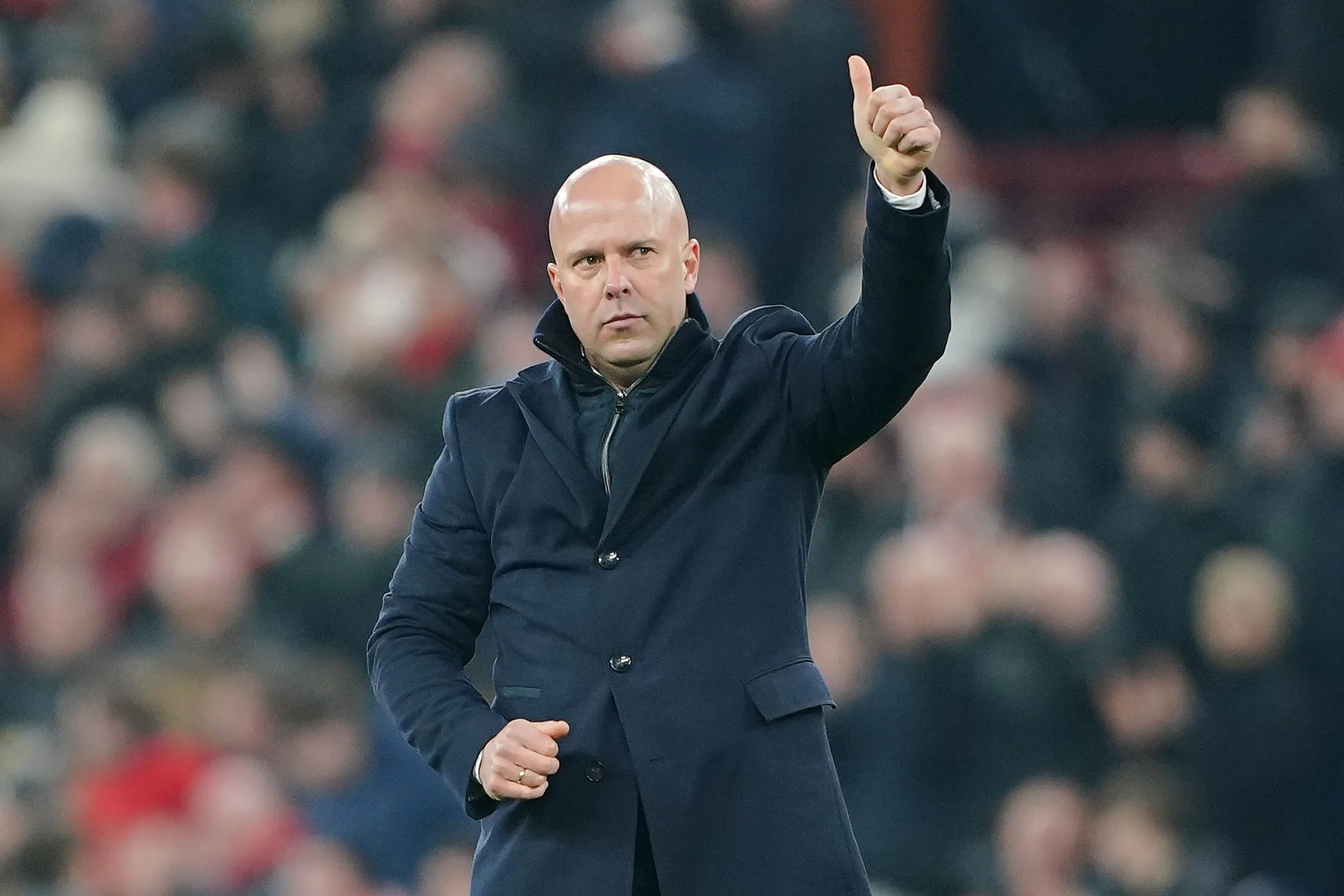 Vader van Arne Slot niet onder de indruk van prestatie Liverpool in Champions League
