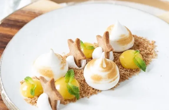 deconstructed lemon meringue pie