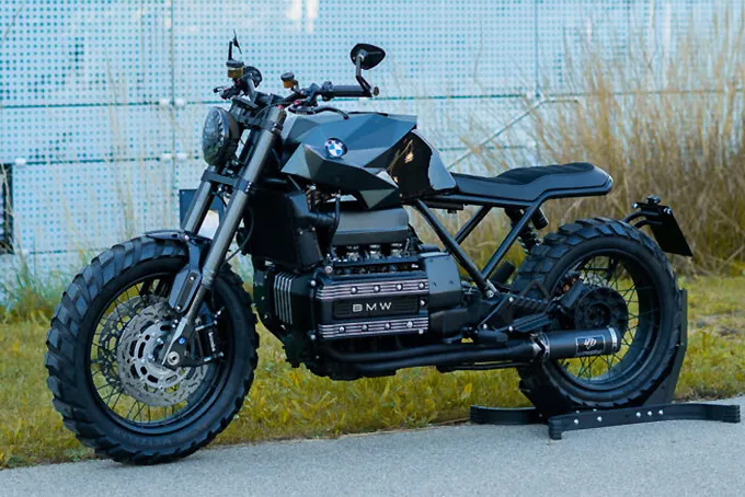 1986 bmw k100 nightcrawler by crooked motorcycles 1