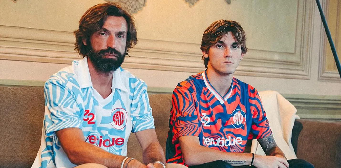Zoon van Andrea Pirlo lanceert eigen merk voor voetbalshirts
