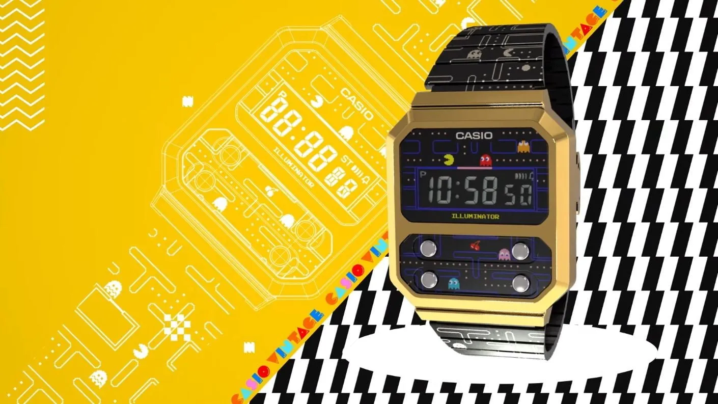 Casio viert 40 jaar Pac-Man met sick horloge