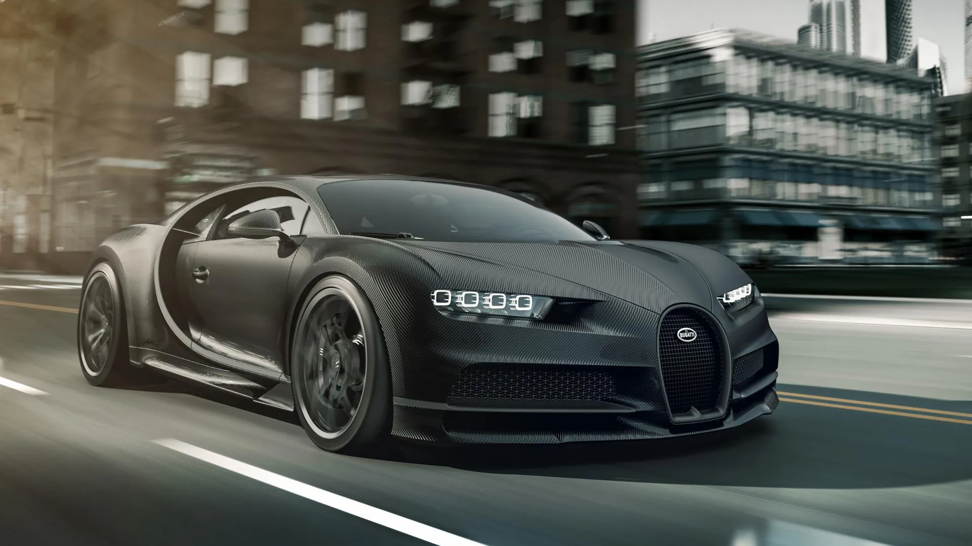 bugatti chiron noir matt