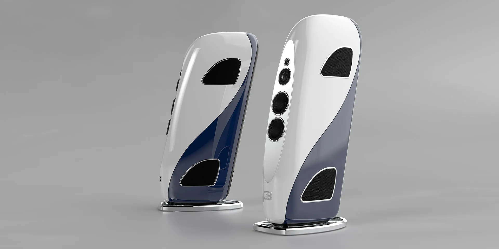 bugatti speaker blue white