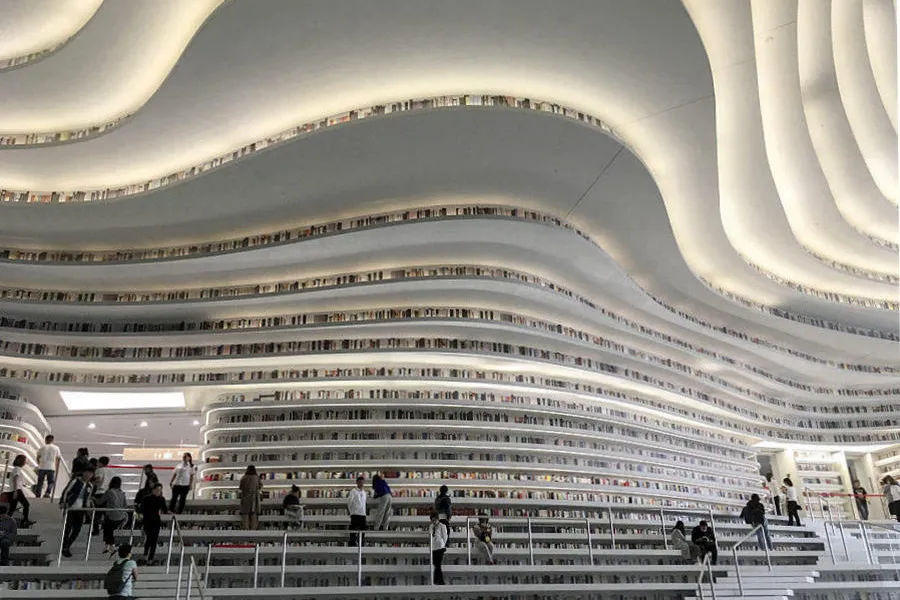 china futuristic library 001