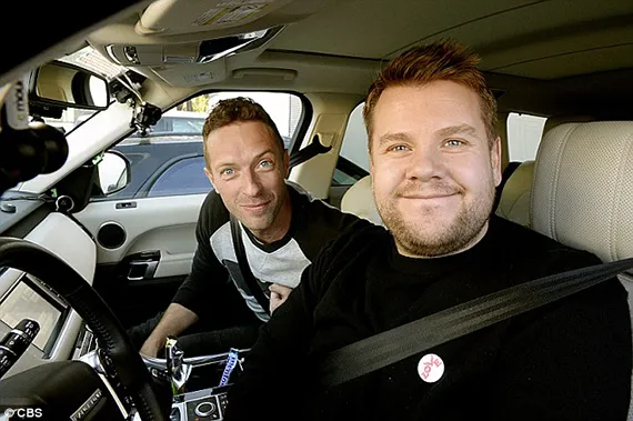 Coldplay's Chris Martin in hilarische 'Carpool Karaoke' met James Cordon
