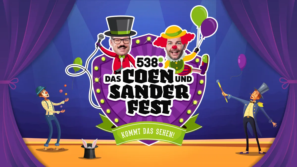 Win kaarten voor Das Coen und Sander Fest: het gekste feestje van het jaar!