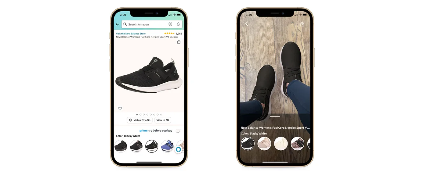 Amazon komt met überchille feature om digitaal schoenen te passen: Amazon Try-on