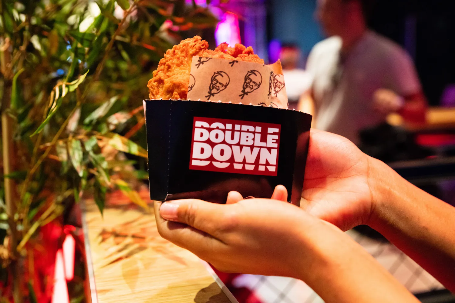 kfc double down burger 1