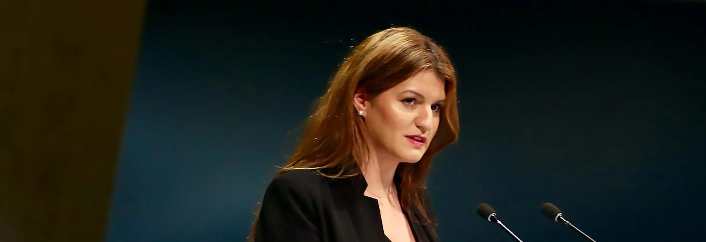 Marlène Schiappa, de Franse staatssecretaris, poseert op de cover van de Playboy