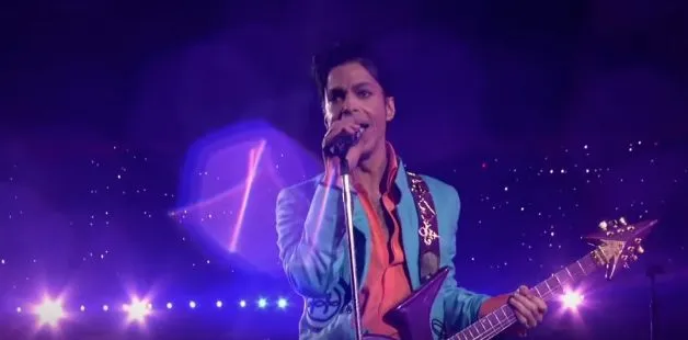 prince performs purple rain during downpour super bowl xli halftime show nfl youtube