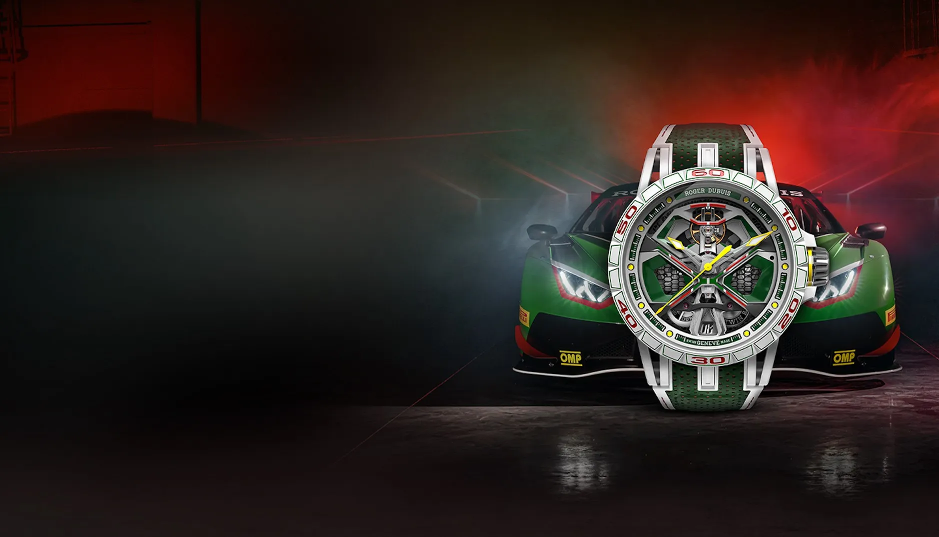 Het perfecte horloge bij jouw Lamborghini Huracán is deze Roger Dubuis