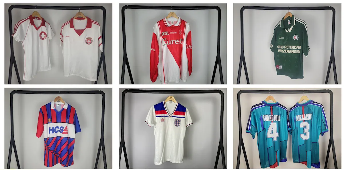Bij ROF in Rotterdam kun je talloze exclusieve retro voetbalshirts op de kop tikken