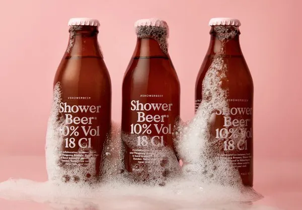 shower beer