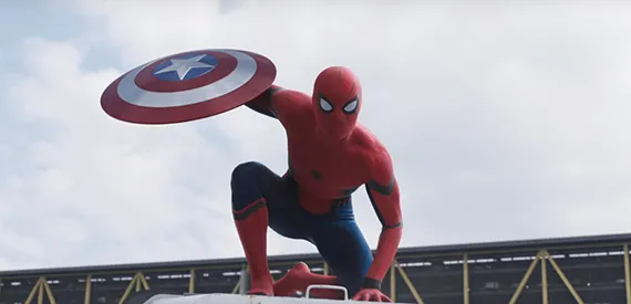 Spinnenweb schietende Spiderman maakt zijn opwachting in nieuwe Captain America: Civil War trailer