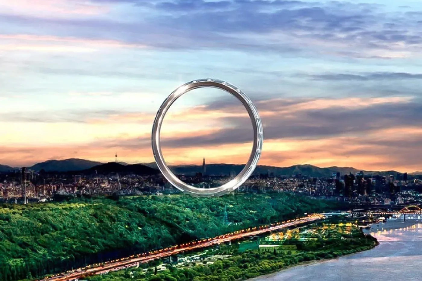 worlds largest spokeless ferris wheel seoul ring south korea news info 002