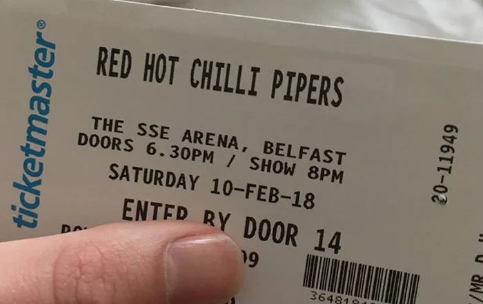 wrong concert tickets red hot chili pipers duncan robb coverimage
