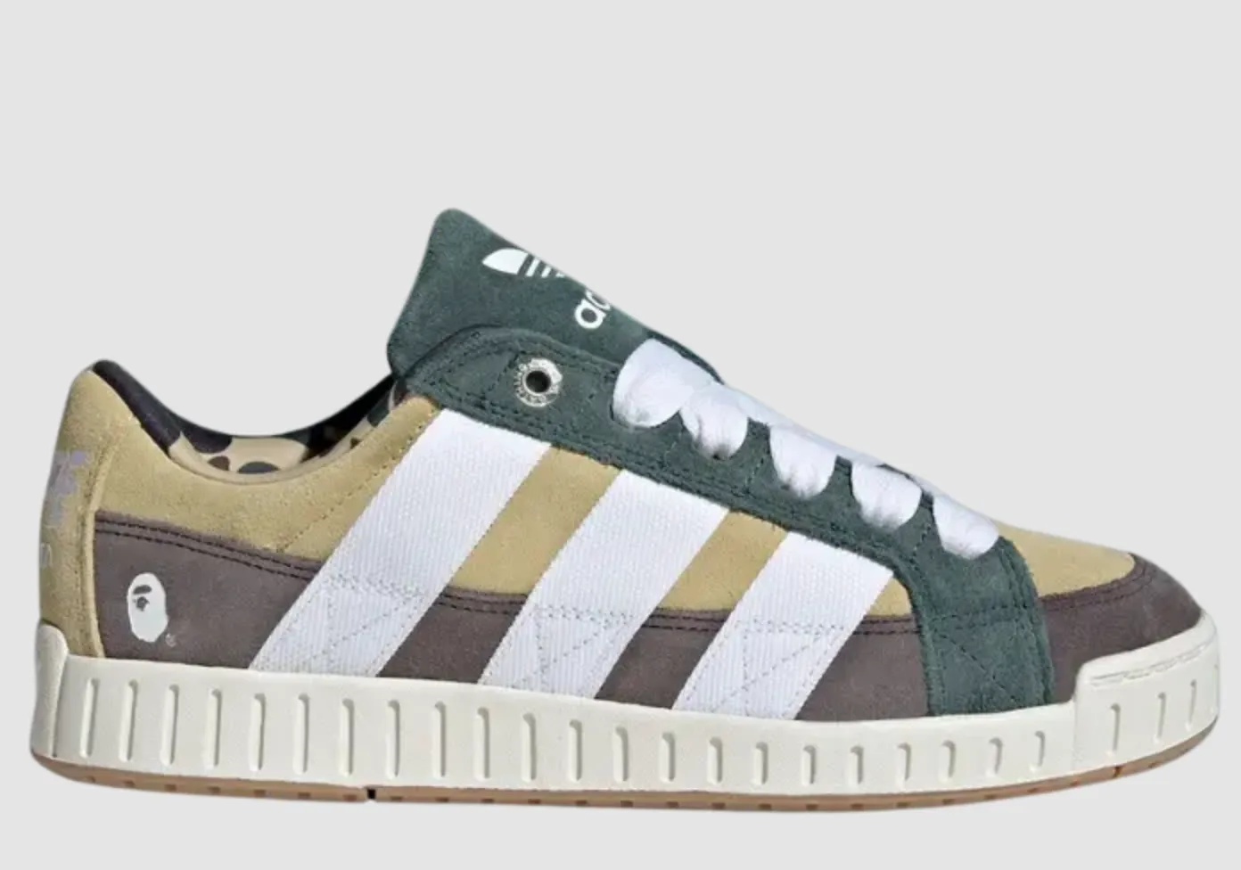 Gruwelijke sneaker van BAPE x adidas NRTN-pack dropt in april