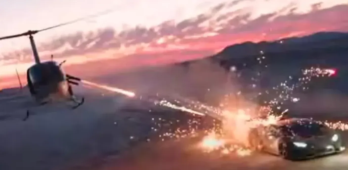 YouTuber riskeert tien jaar cel om bizarre stunt met vuurwerk, helikopter en een Lamborghini