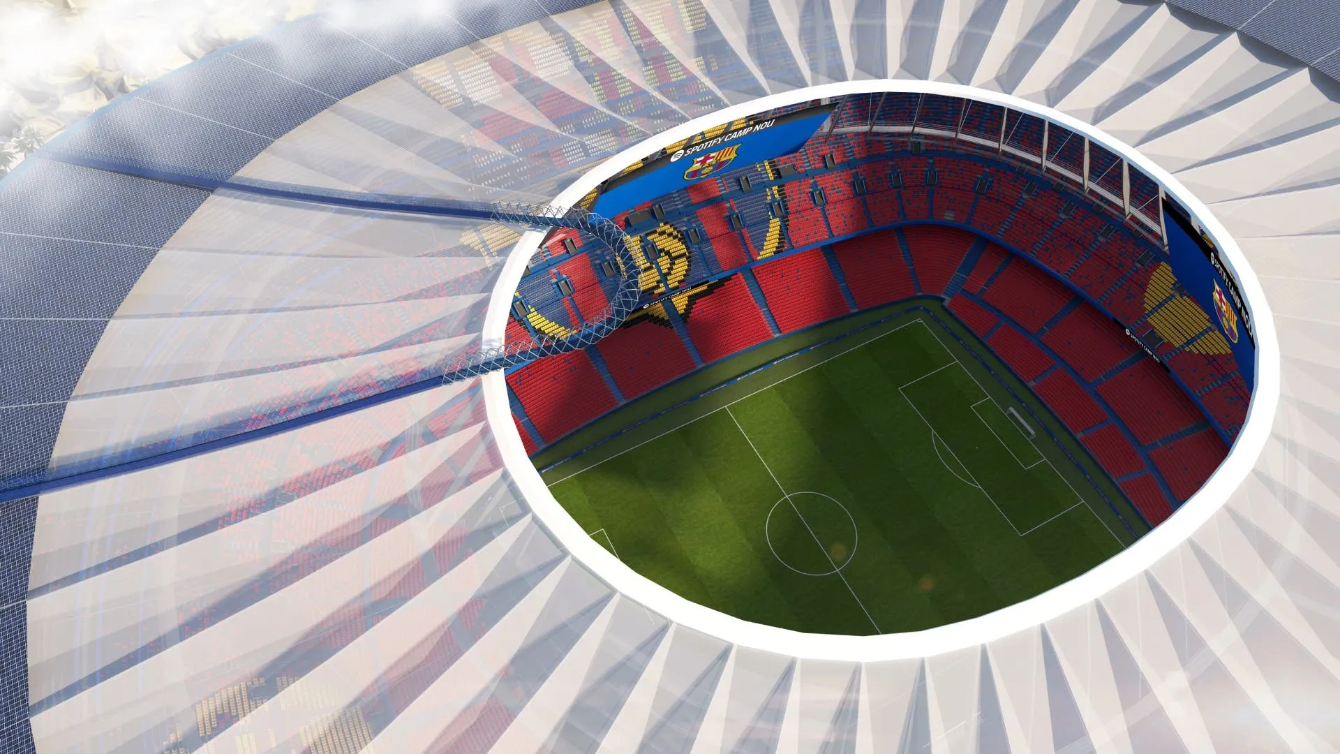 Barça onthult beelden van het verbouwde Camp Nou