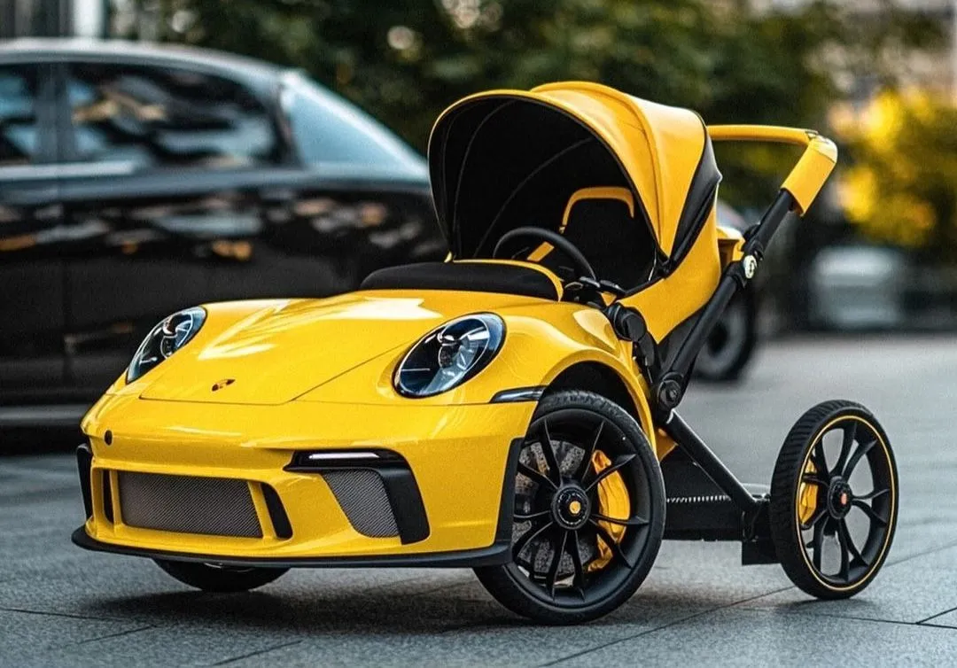 Dit zou je krijgen als je kinderwagens zou maken van een Porsche 911