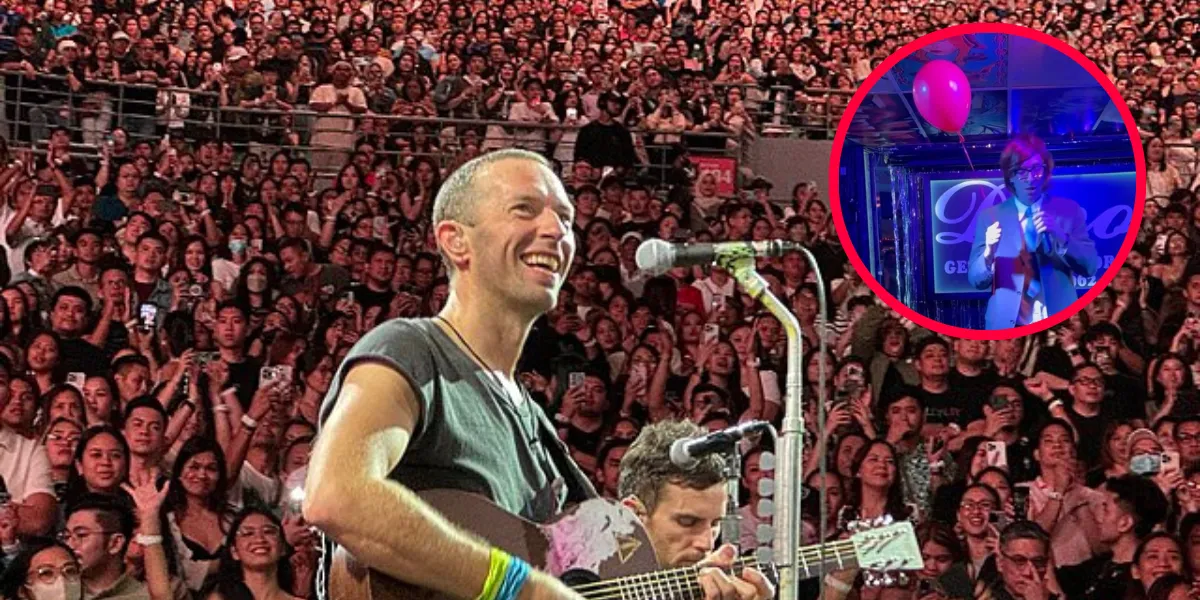 Coldplay's leadzanger zingt undercover zijn nieuwe tune in een karaokebar in Vegas