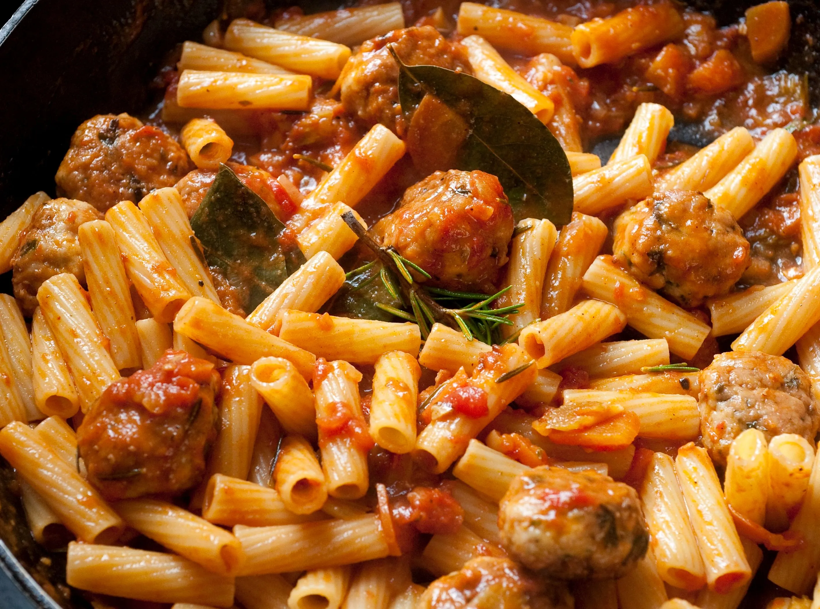 125 rigatoni with meatballs kopie