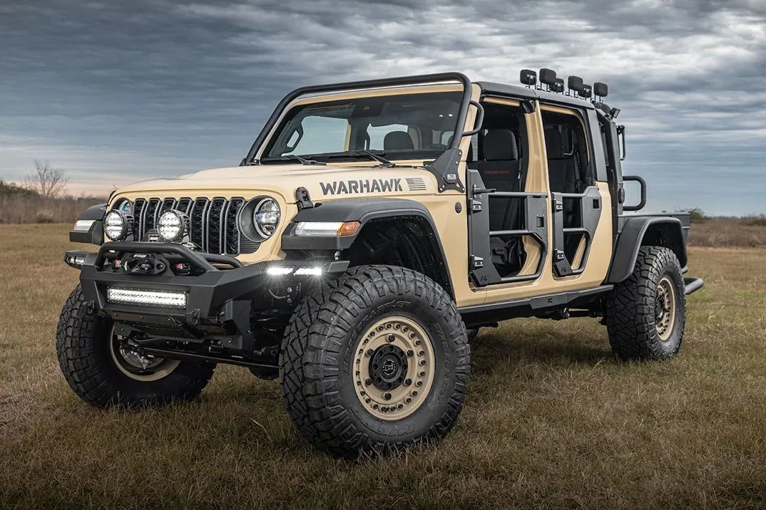 Hennesey’s Warhawk is de 4x4 Jeep die helemaal gevechtsklaar is