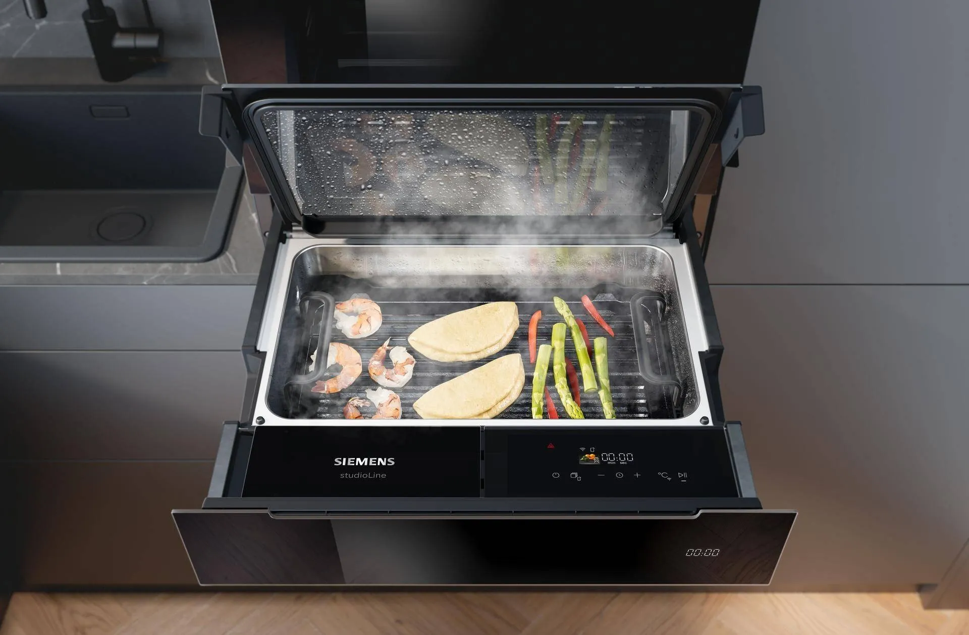 SE_steam drawer_MV4a_BD911C1B0_CM978GQB1_out_opened_Bao Buns_frontal