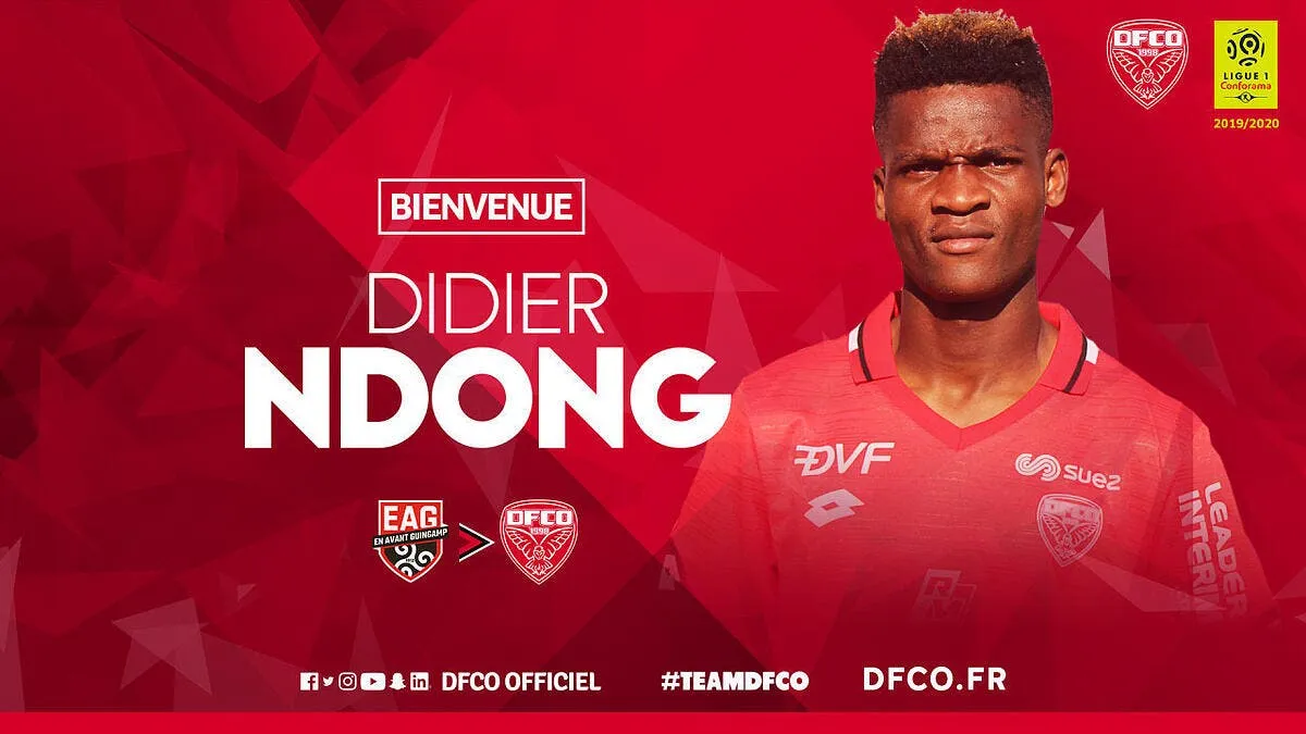 officiel didier ndong quitte guingamp et signe a dijon ndong260005