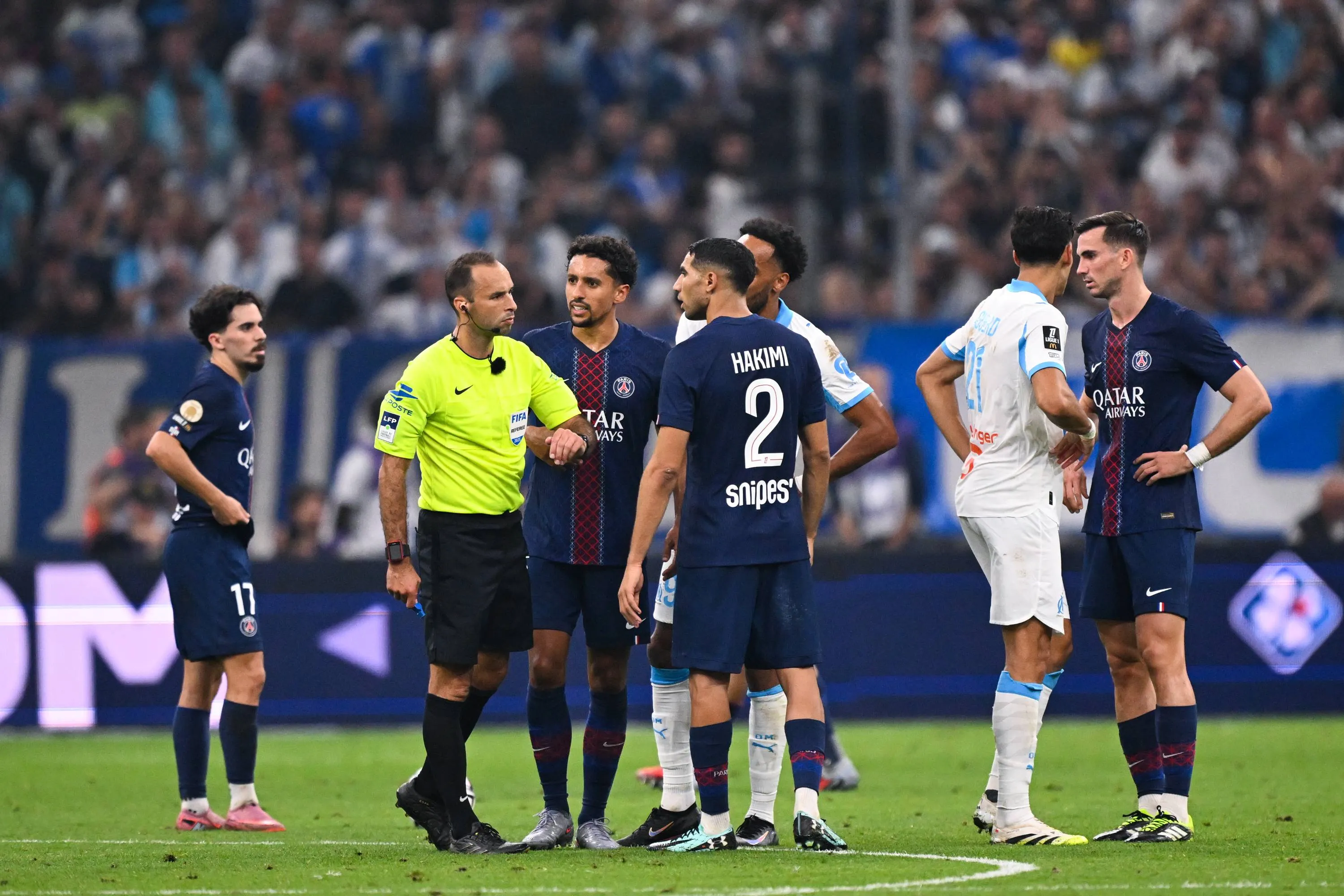 Un arbitrage pro-OM, le capitaine du PSG s’indigne