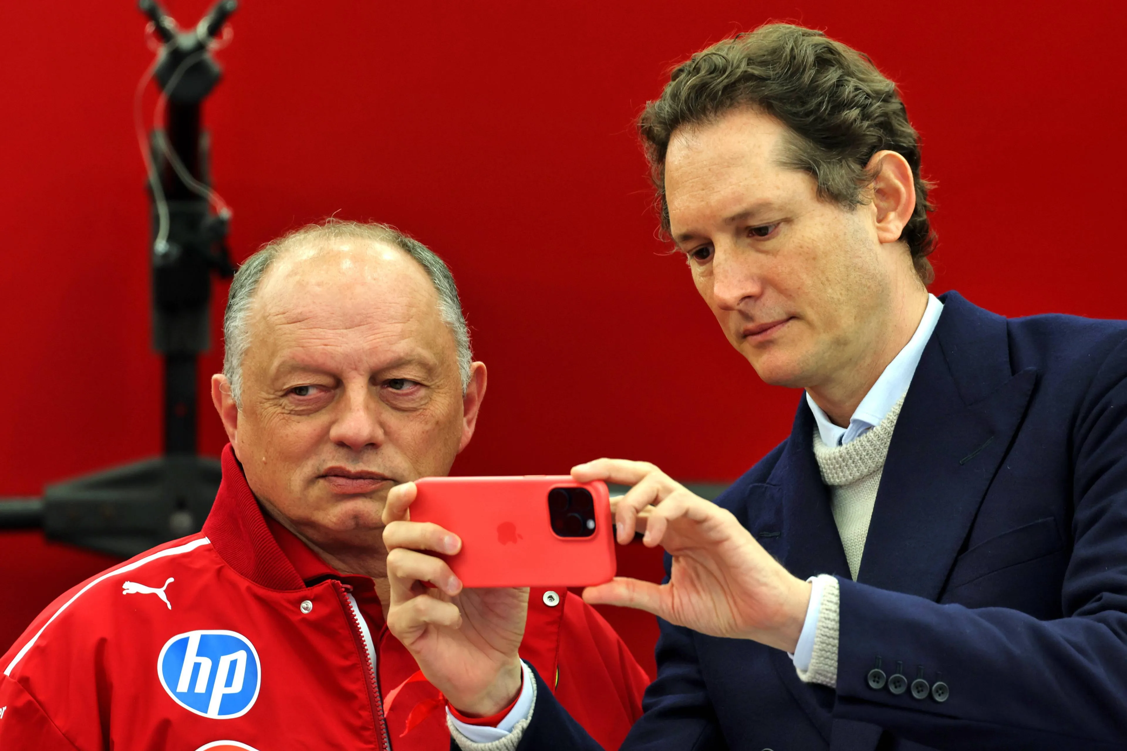 John Elkann avec Frédéric Vasseur