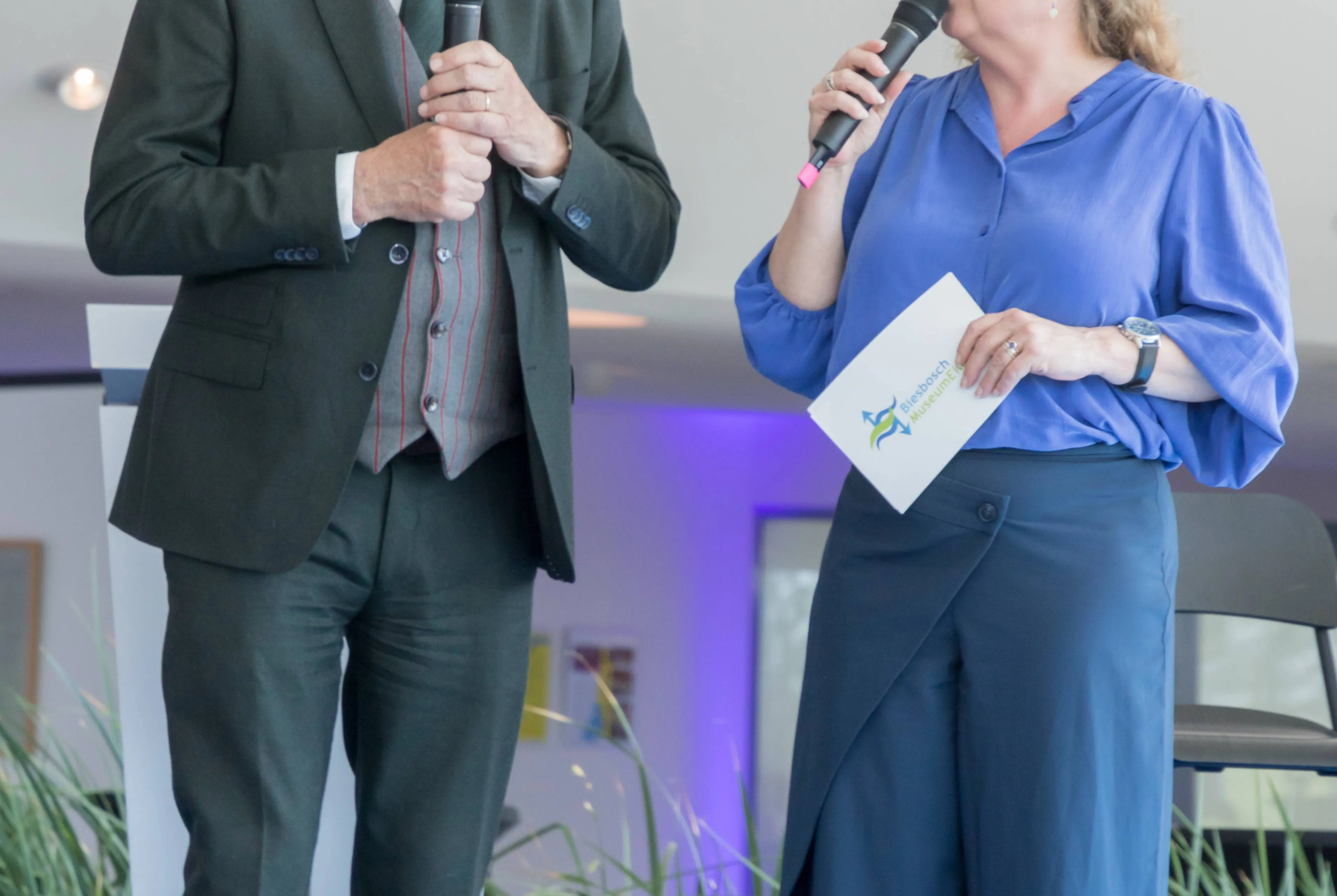 Voorzitter Yves de Boer - heropening paviljoens door Nancy Bijland