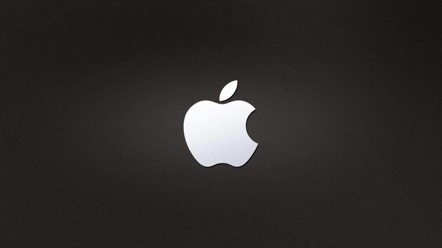 apple logo black background wallpaper