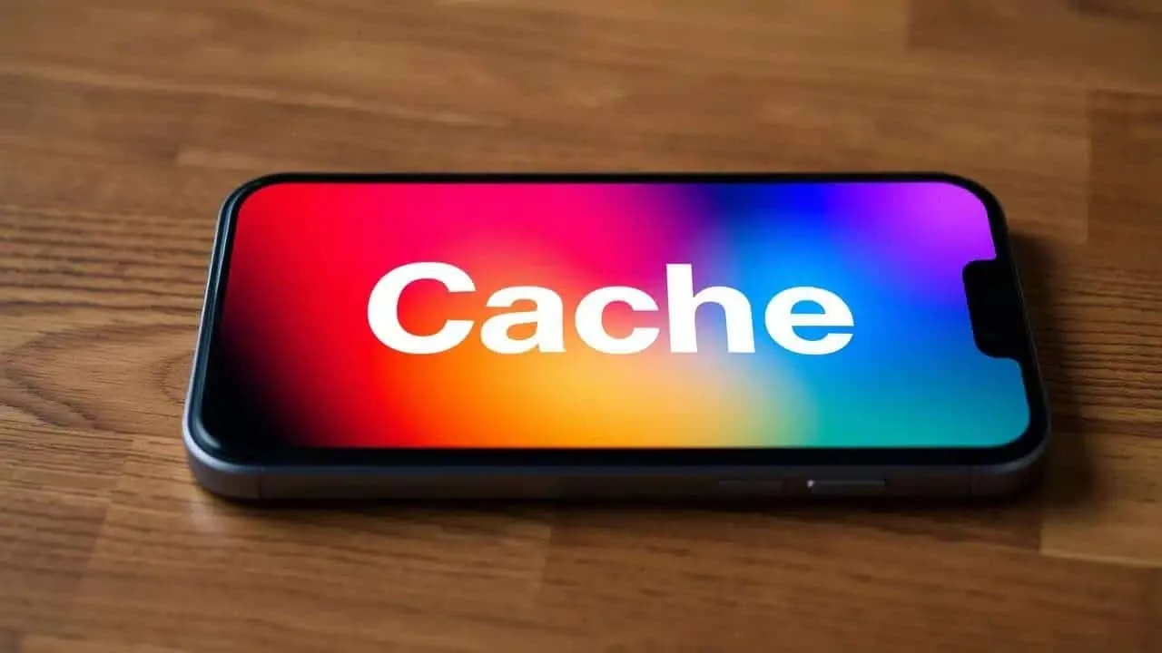 cache on an iphone