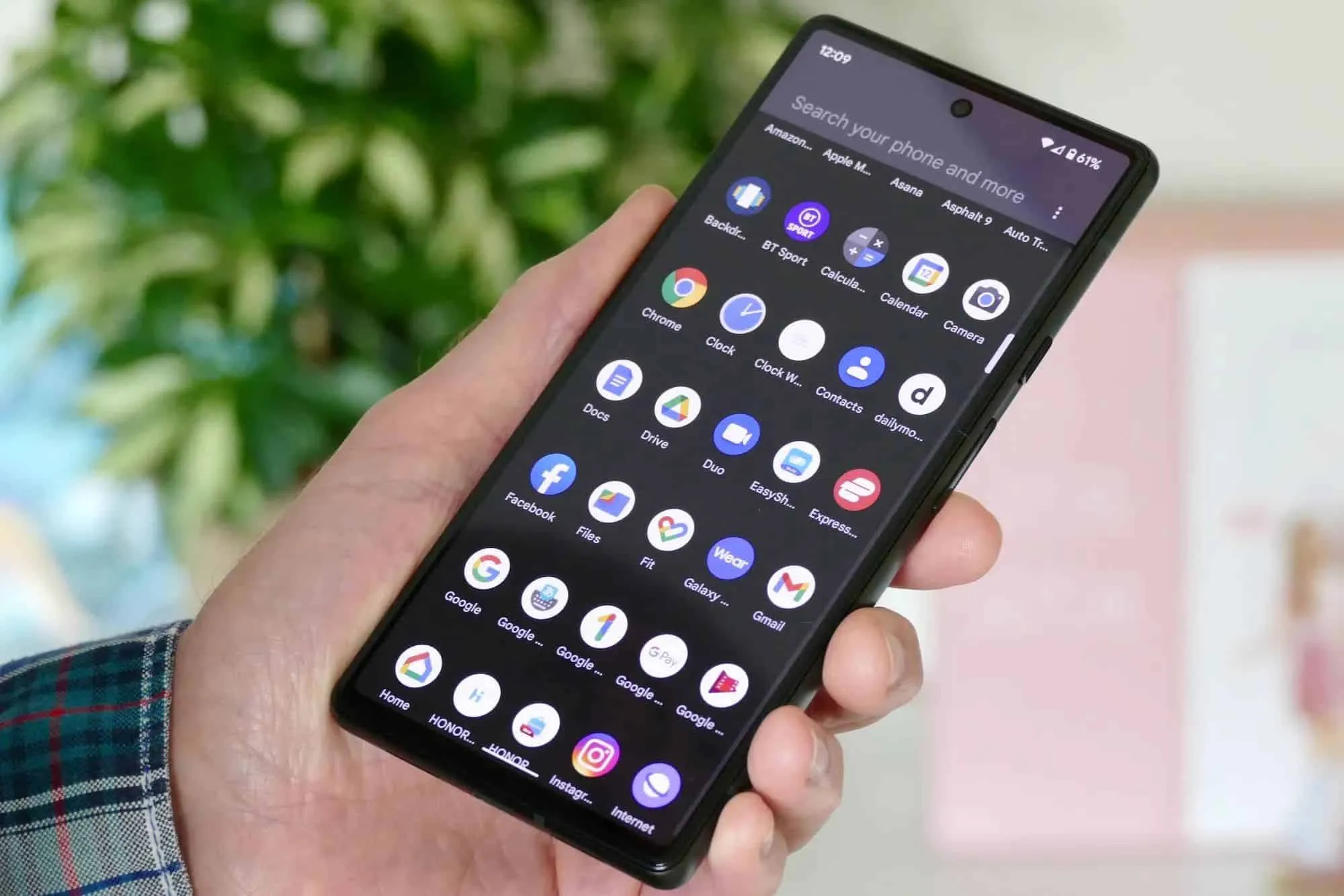 google pixel 6 app screen