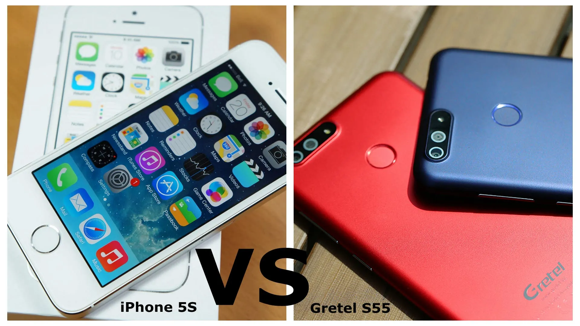 gretel s55 vs iphone 5s