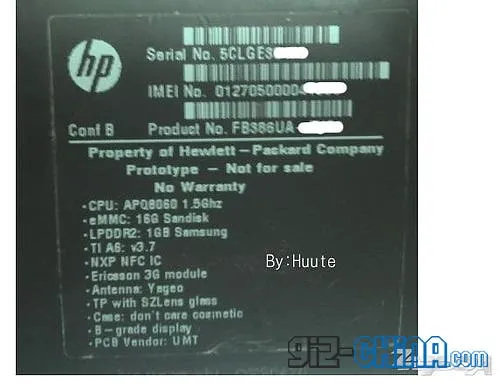 hp touchpad go prototype found