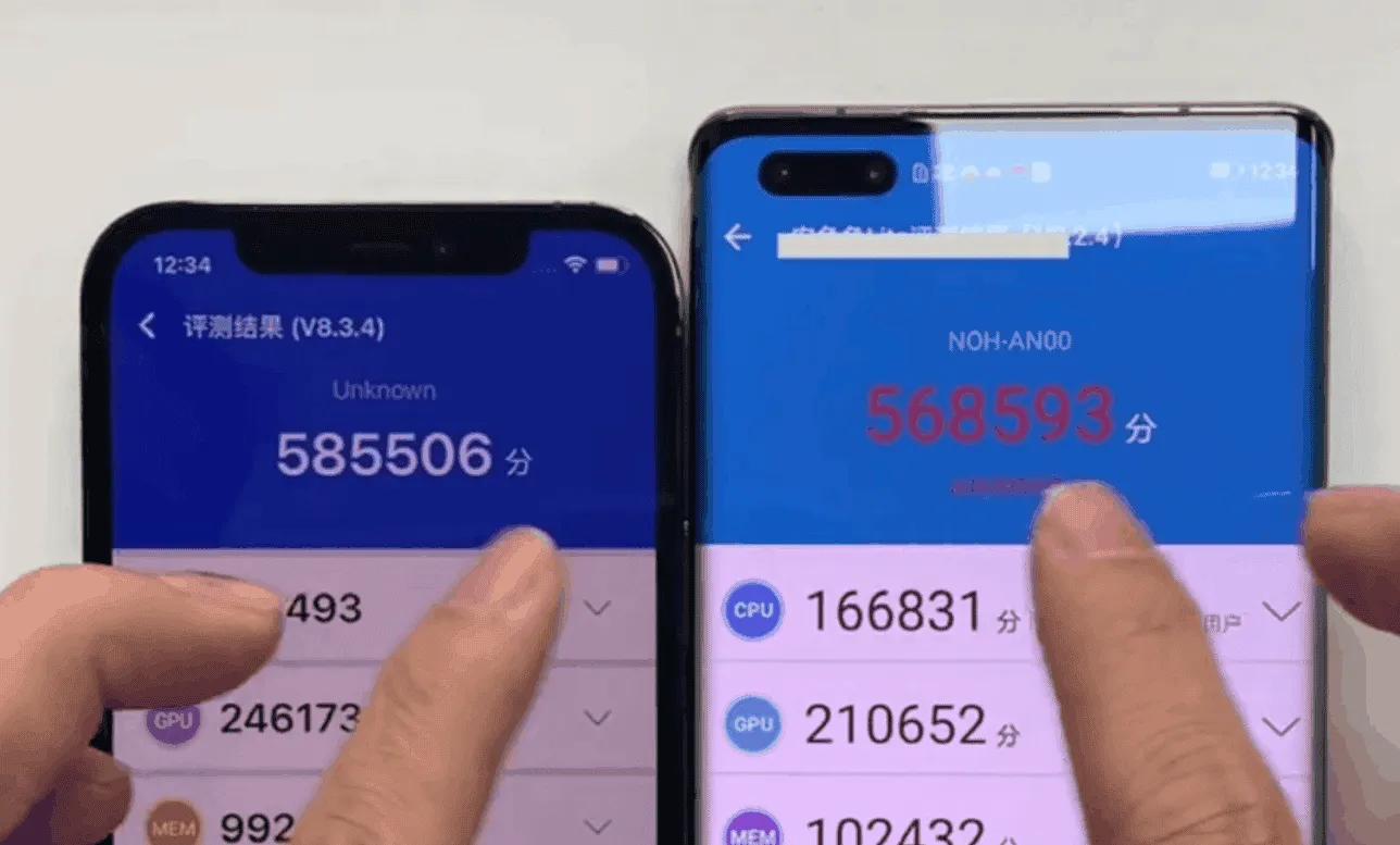 huawei mate 40 pro vis iphone 12 pro