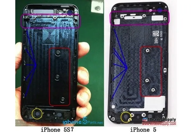 leaked iphone 5s components