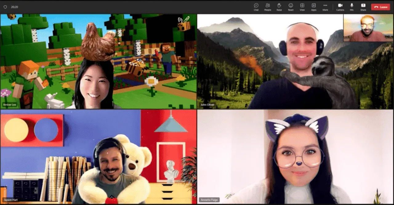 microsoft teams snapchat lenses
