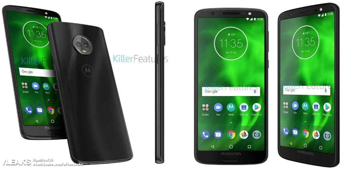 moto g6 leak front