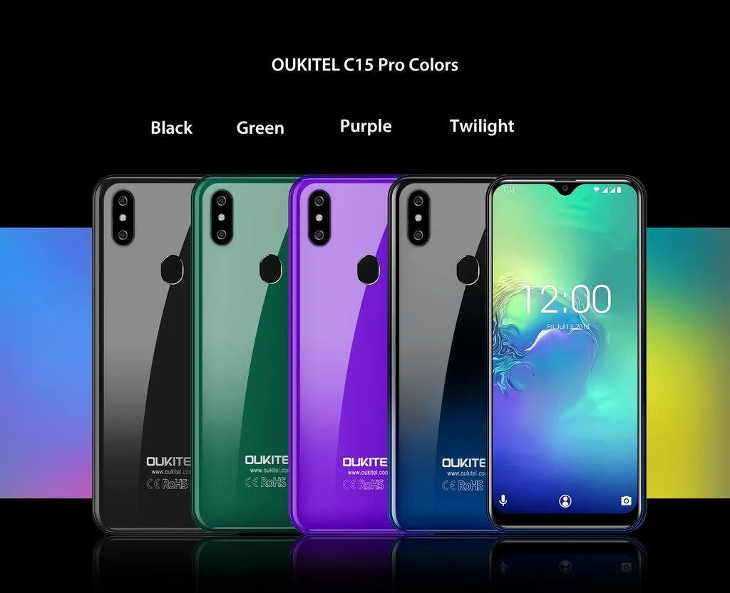 oukitel c15 pro colors