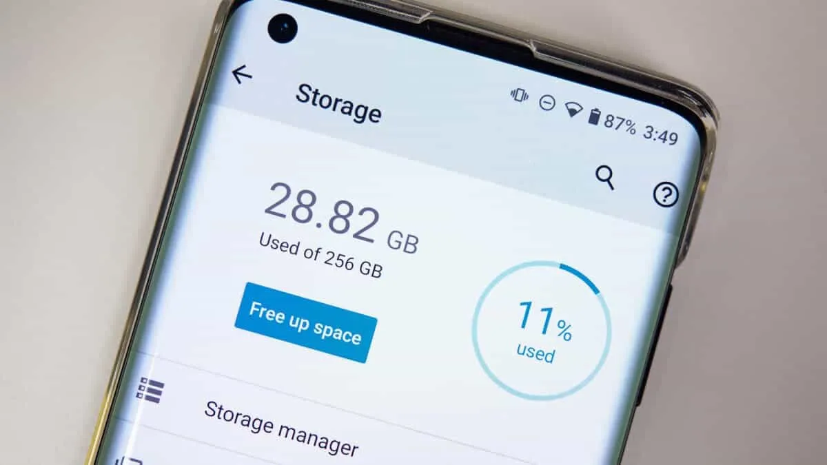 phone storage
