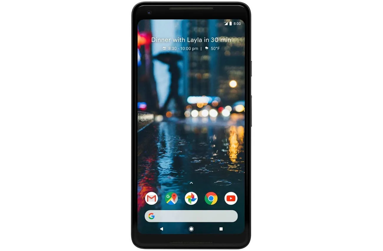 pixel 2 xl press render no case front