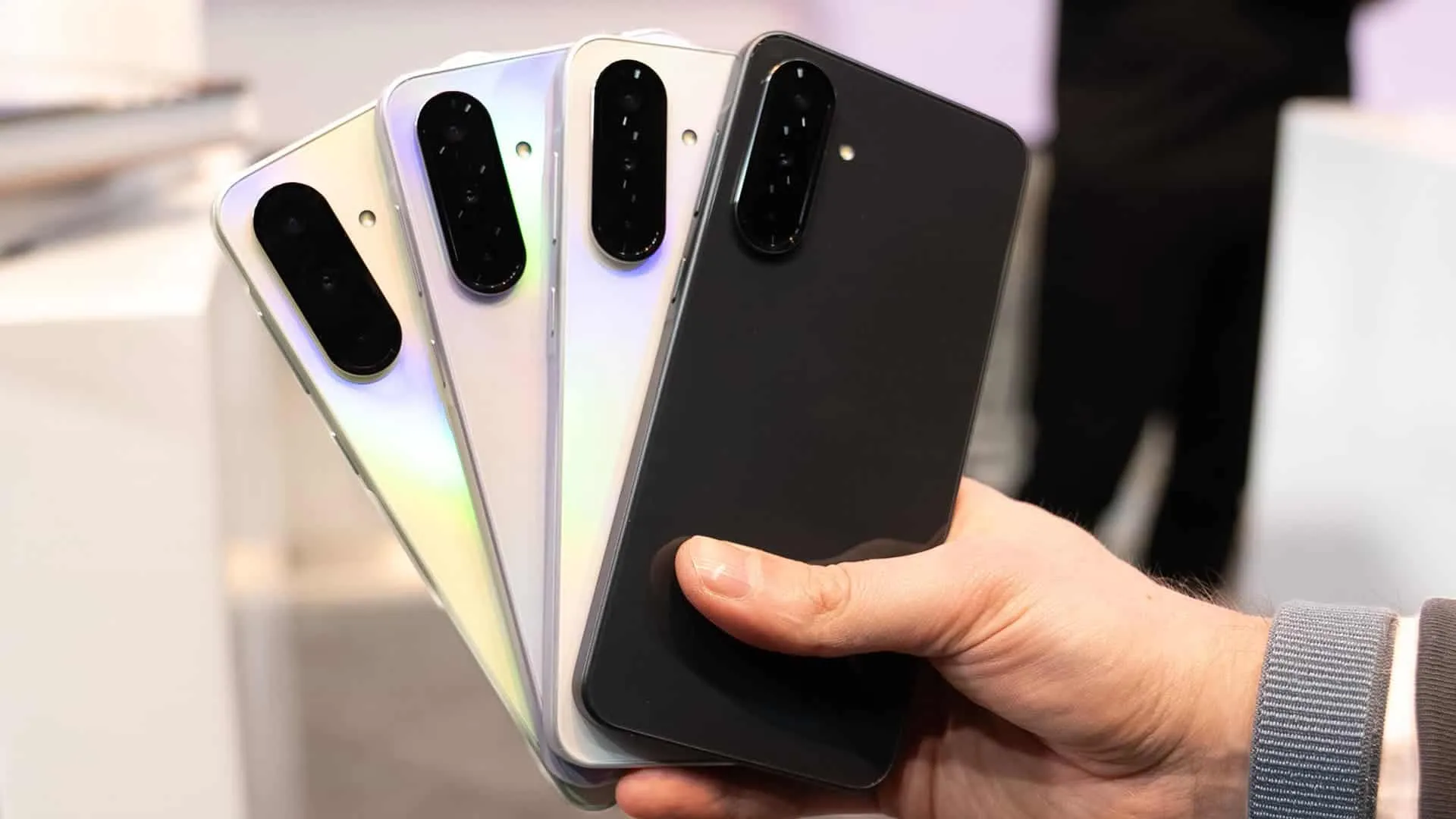 samsung galaxy a36 all colors in hand