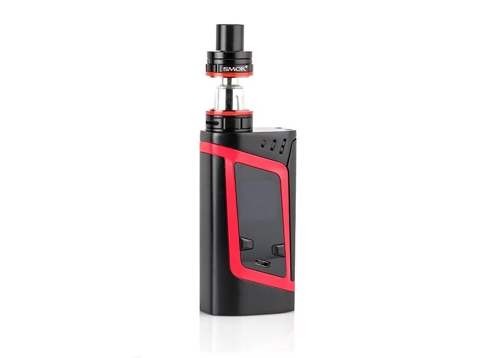 smok alien 220w tc starter kit black body with red trim