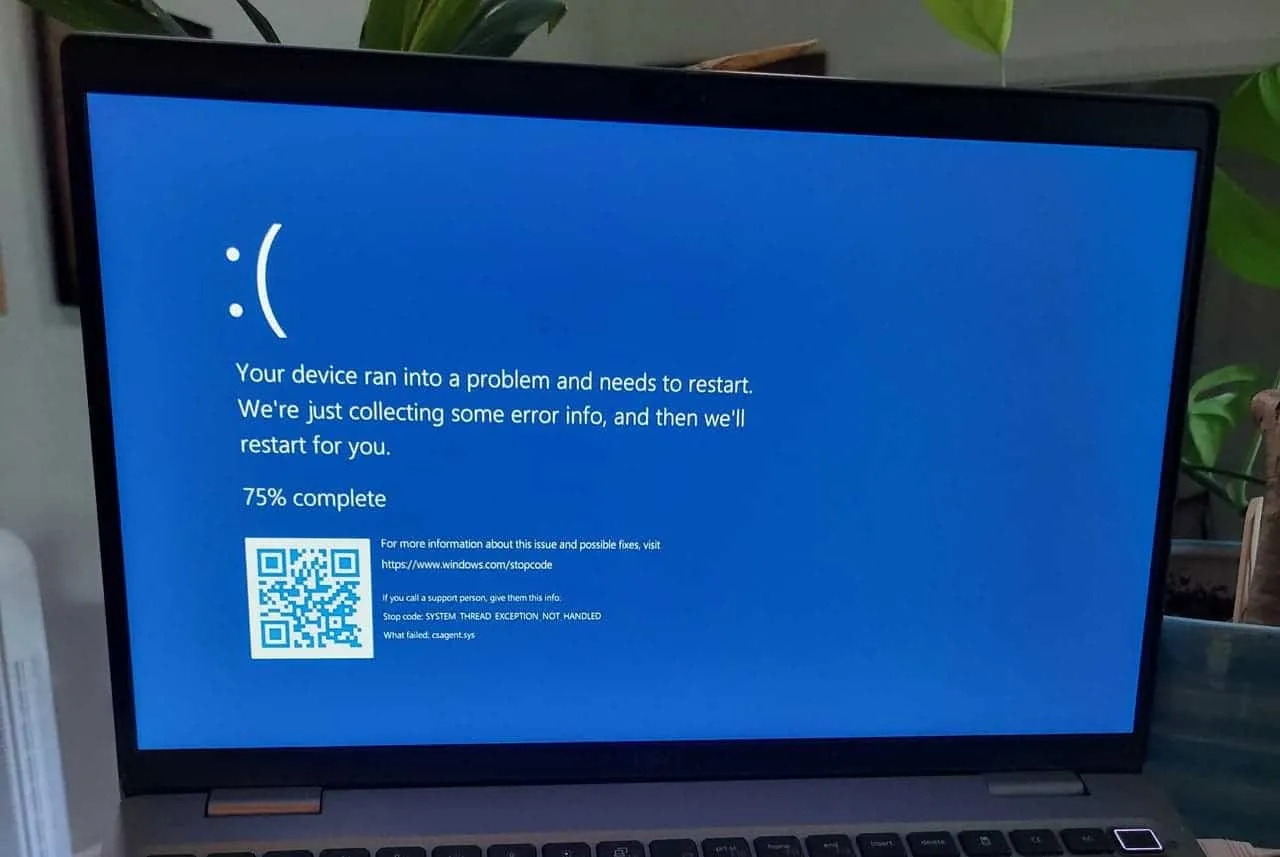 windows bsod outage